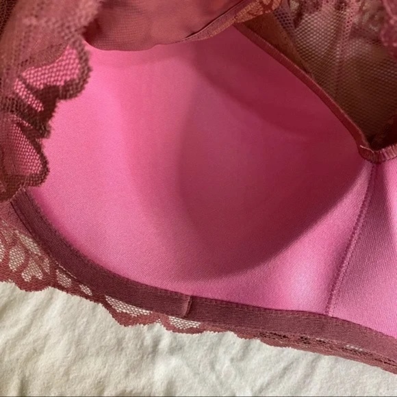 VS PINK High Neck Floral Lace Bralette L-DD - Picture 4 of 10